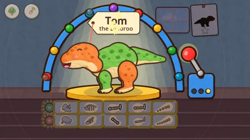 A newly built dinosaur coming to life in the lab