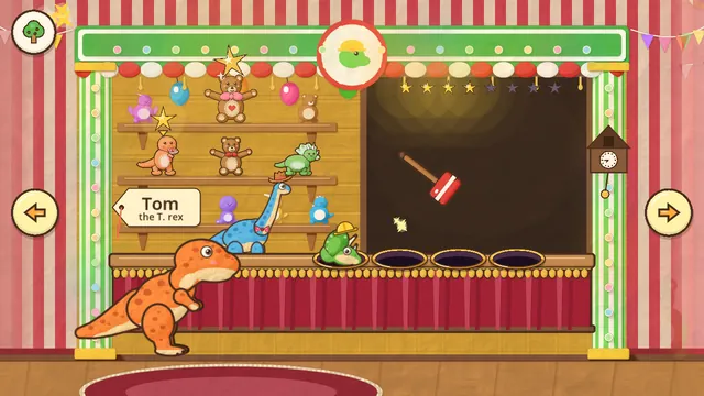 A whack-a-mole stall full of prizes